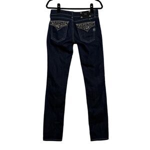 Miss Me NWOT Beaded Flap Pocket Skinny Jeans - Women’s 28